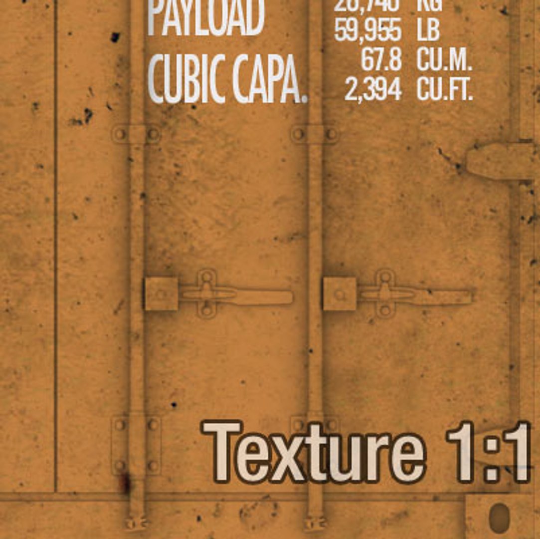 3d Model Iso Container