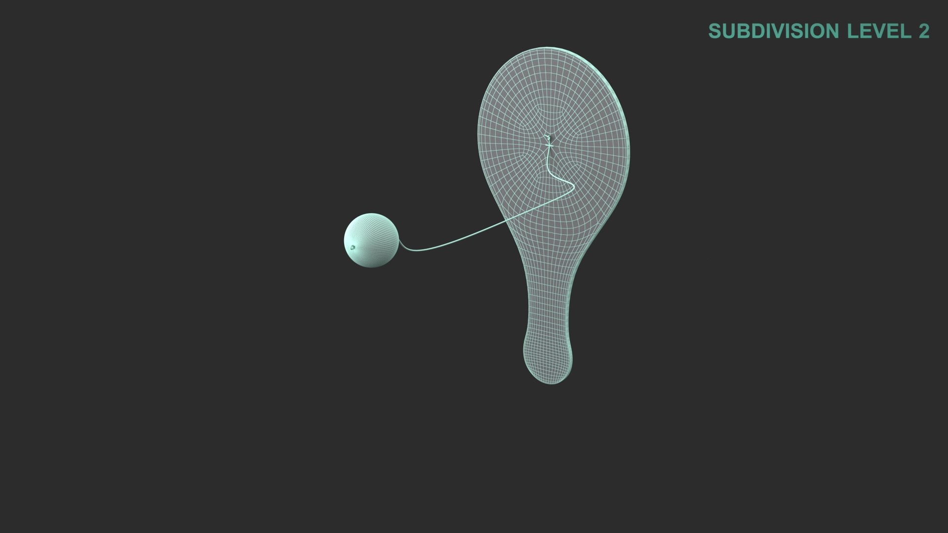 3D Model Paddle Ball - TurboSquid 2029356