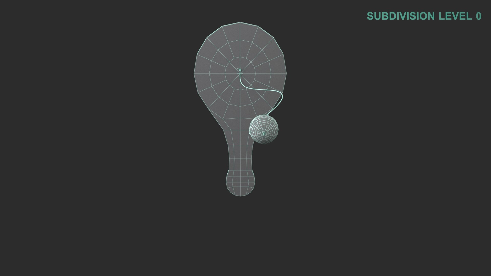 3D Model Paddle Ball - TurboSquid 2029356