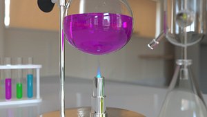 laboratory glassware model