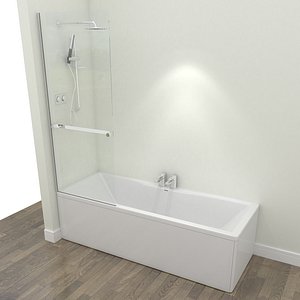 bath shower 3d max