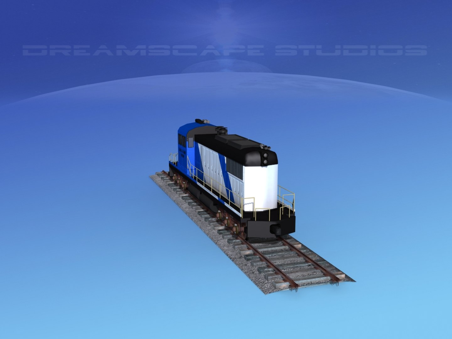 3D diesel train locomotive model - TurboSquid 1320836