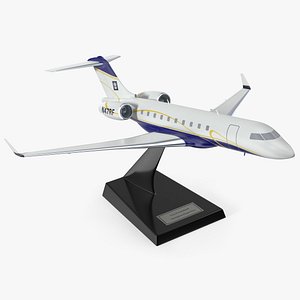 Bombardier Global 6000 Scale Model with Stand