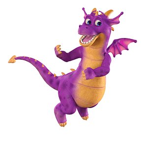 3D model dragon childish