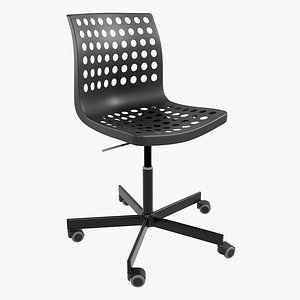 3D model IKEA   Black   Sporren    Skalberg     Swivel     Chair
