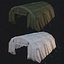 Low Poly -PBR Carpa verde y blanca con versión sucia Modelo 3D Low-poly