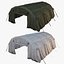 Low Poly -PBR Carpa verde y blanca con versión sucia Modelo 3D Low-poly