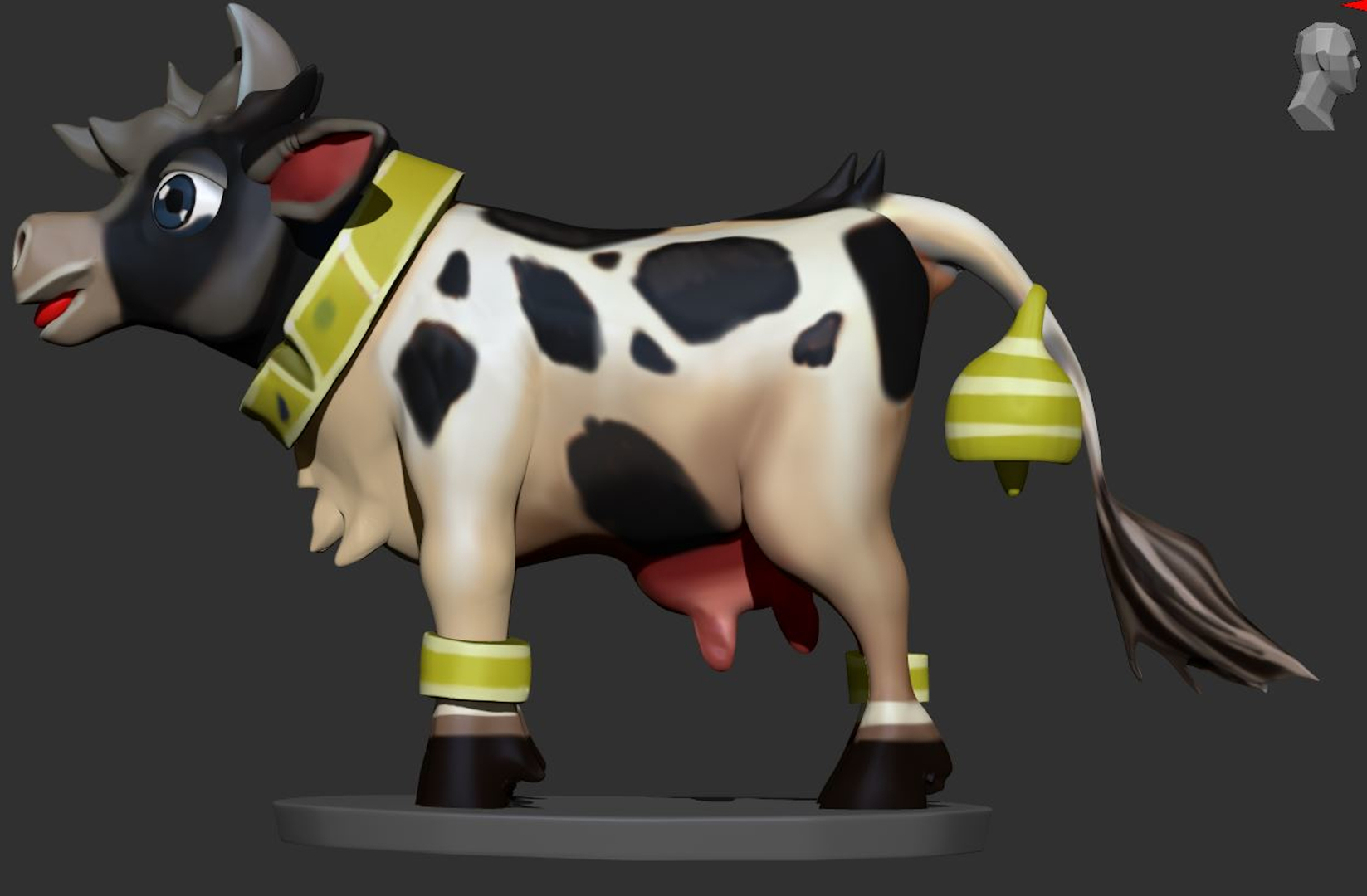 3D model cow livestock animal TurboSquid 1671912