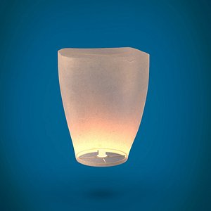 sky lantern 3D model