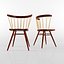 wooden chair nakashima straight 3d 3ds