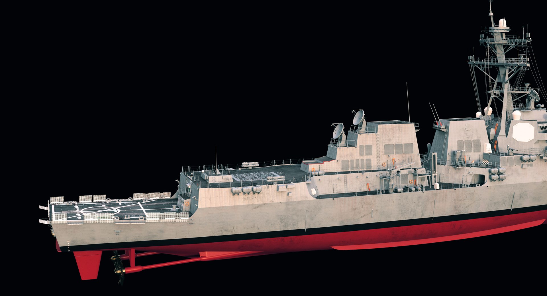 3d Uss Ddg 102 2 Model