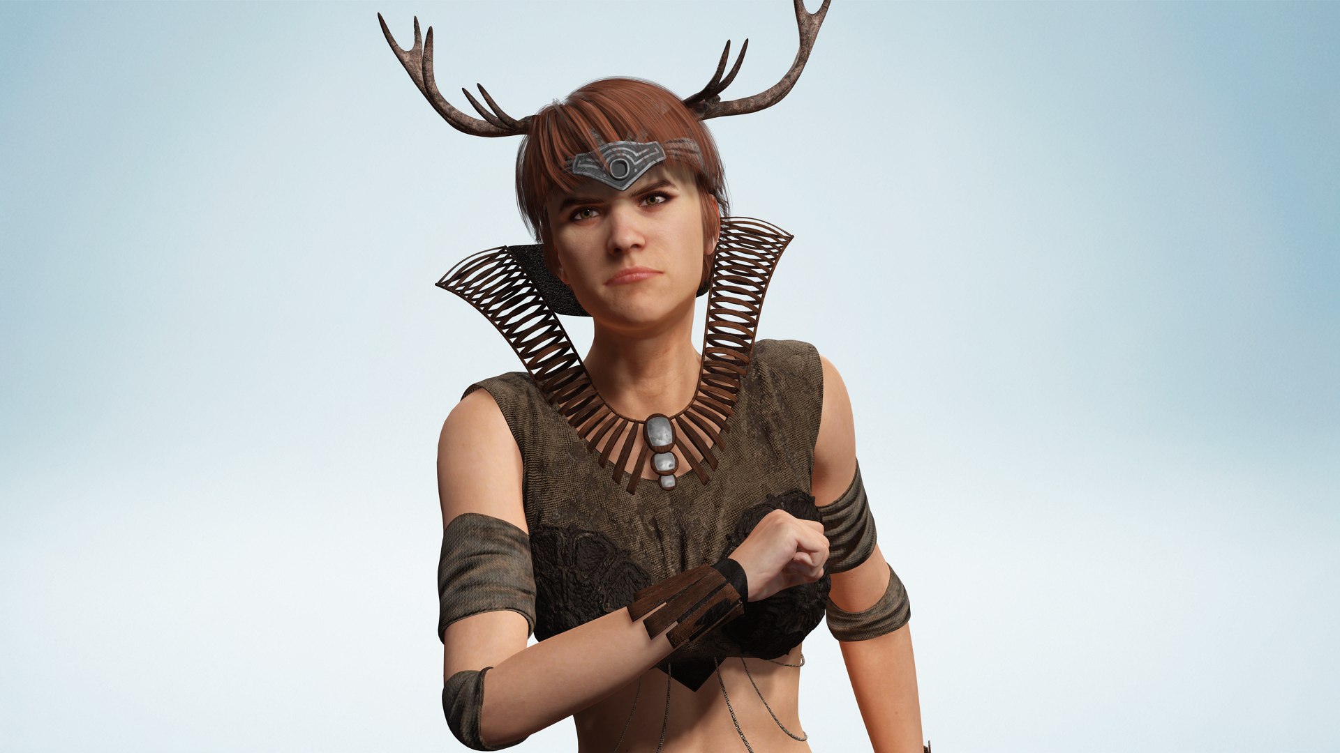 3D Fantasy Antlered Tribal Girl Wild Huntress Antler Woman model https://p.turbosquid.com/ts-thumb/Jv/ouGARz/7k/4/png/1757962256/1920x1080/fit_q87/3bb834cf16fec53c51b872d3253f7668566b9c05/4.jpg