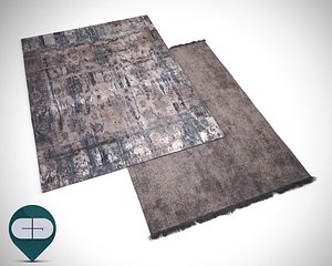 3d rugs stacked model