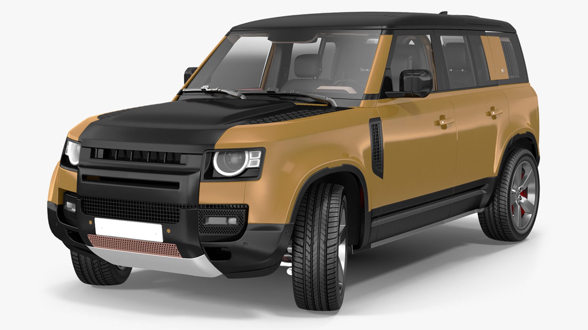 Comfortable SUV Rigged 3D model preview