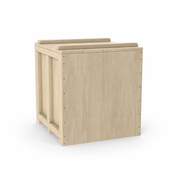 Wooden Cargo Box model TurboSquid 1989104