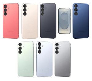 3D Samsung Galaxy S25 Plus All Color Low Poly