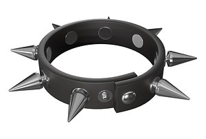 3D Spike Punk Bracelet PBR model