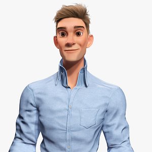 Toon Modern Man classic in Slim Fit Clothes 3D model