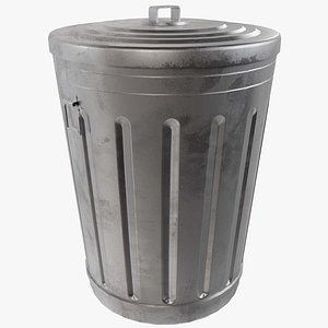 3D Trash Can V2 model