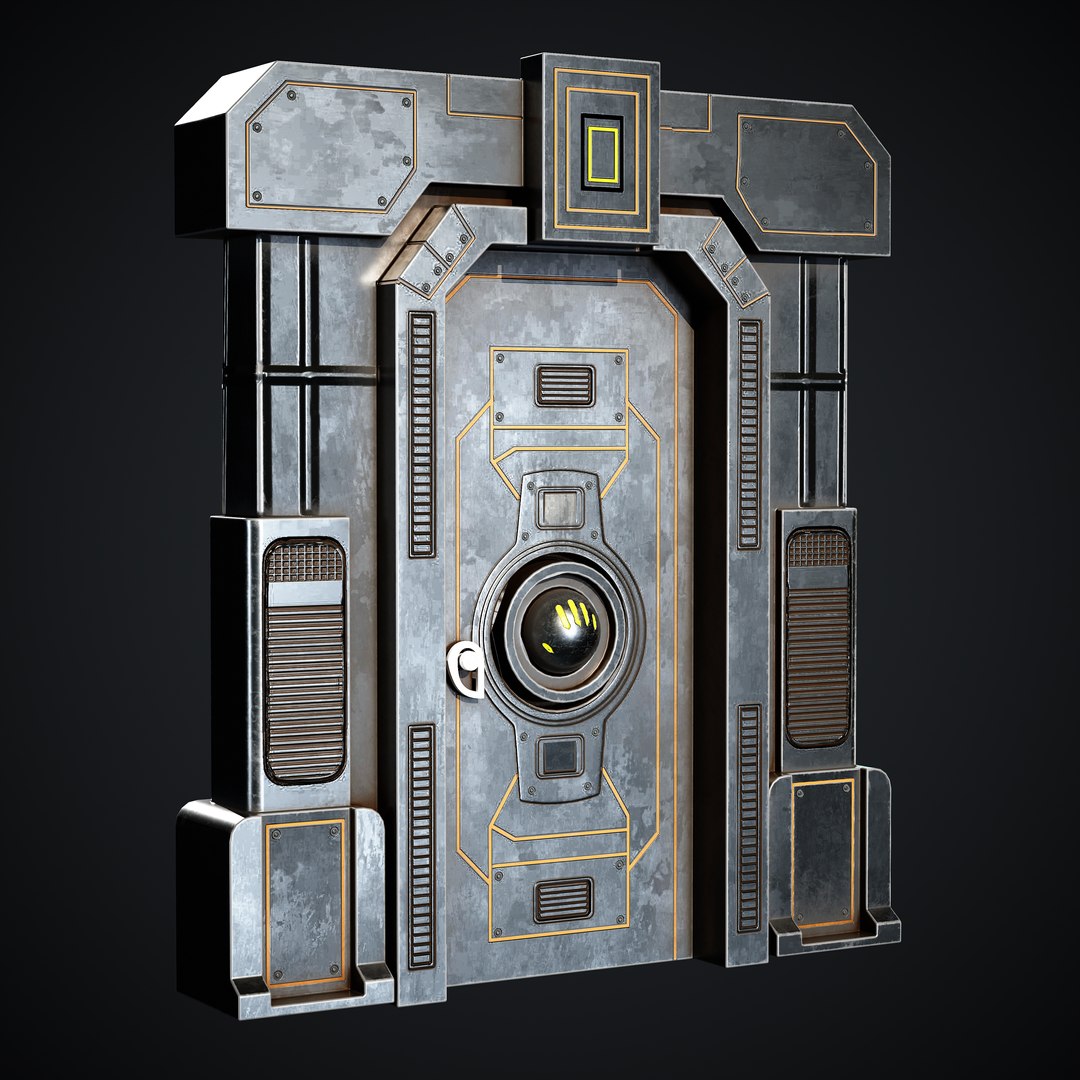 15 Scifi Doors Game Ready 3d Model - Turbosquid 2082715