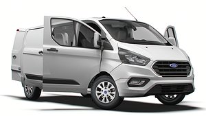 Ford Transit Custom L2H1 HQInterior 2022 3D model