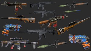 3D Weapons PBR Collection1