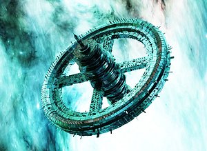 Futuristic Sci-fi Space Station