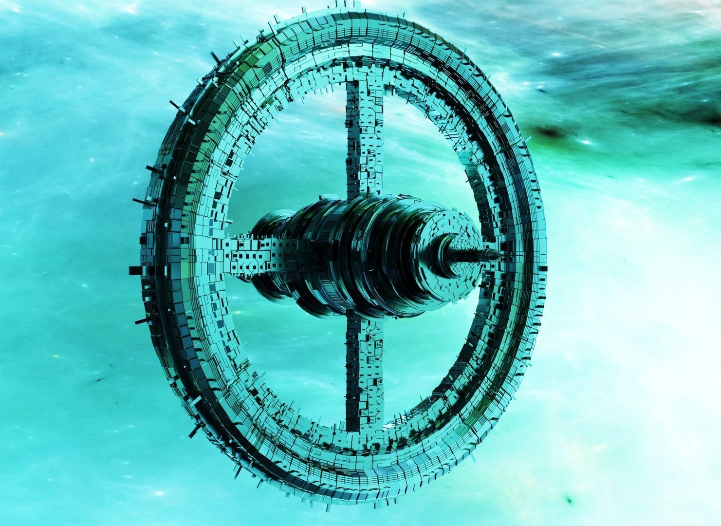 Futuristic Sci-fi Space Station Model - TurboSquid 2552737
