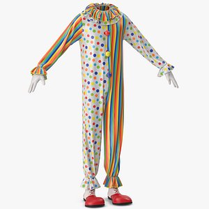 Clown Costume with Shoes and Gloves v 2