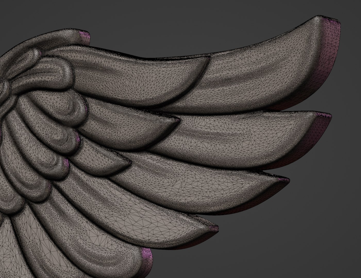 3D Printable Wings Relief Model - TurboSquid 2065024