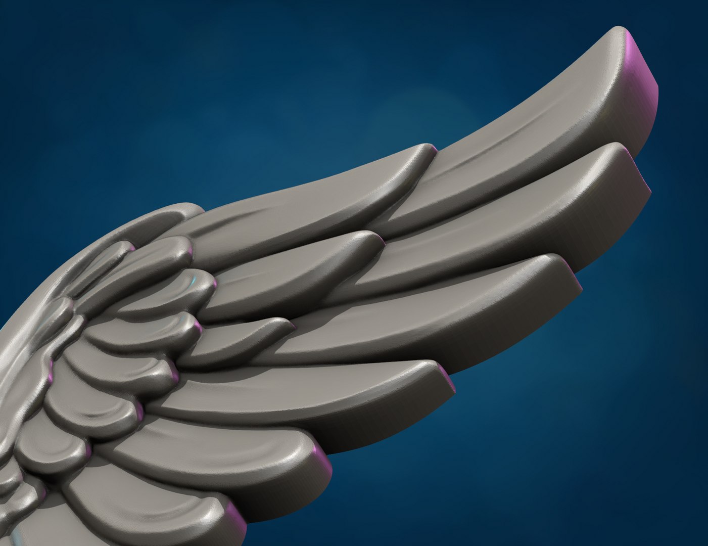 3D Printable Wings Relief Model - TurboSquid 2065024