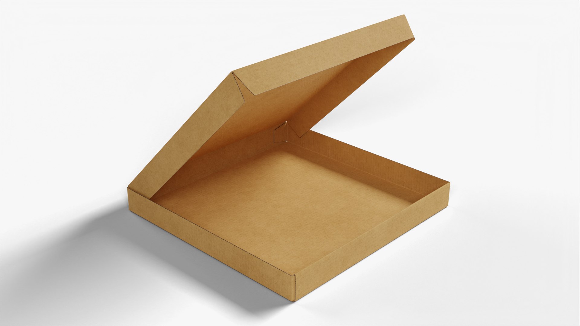 4inch Kraft Paper Open Pizza Box model TurboSquid 1954289