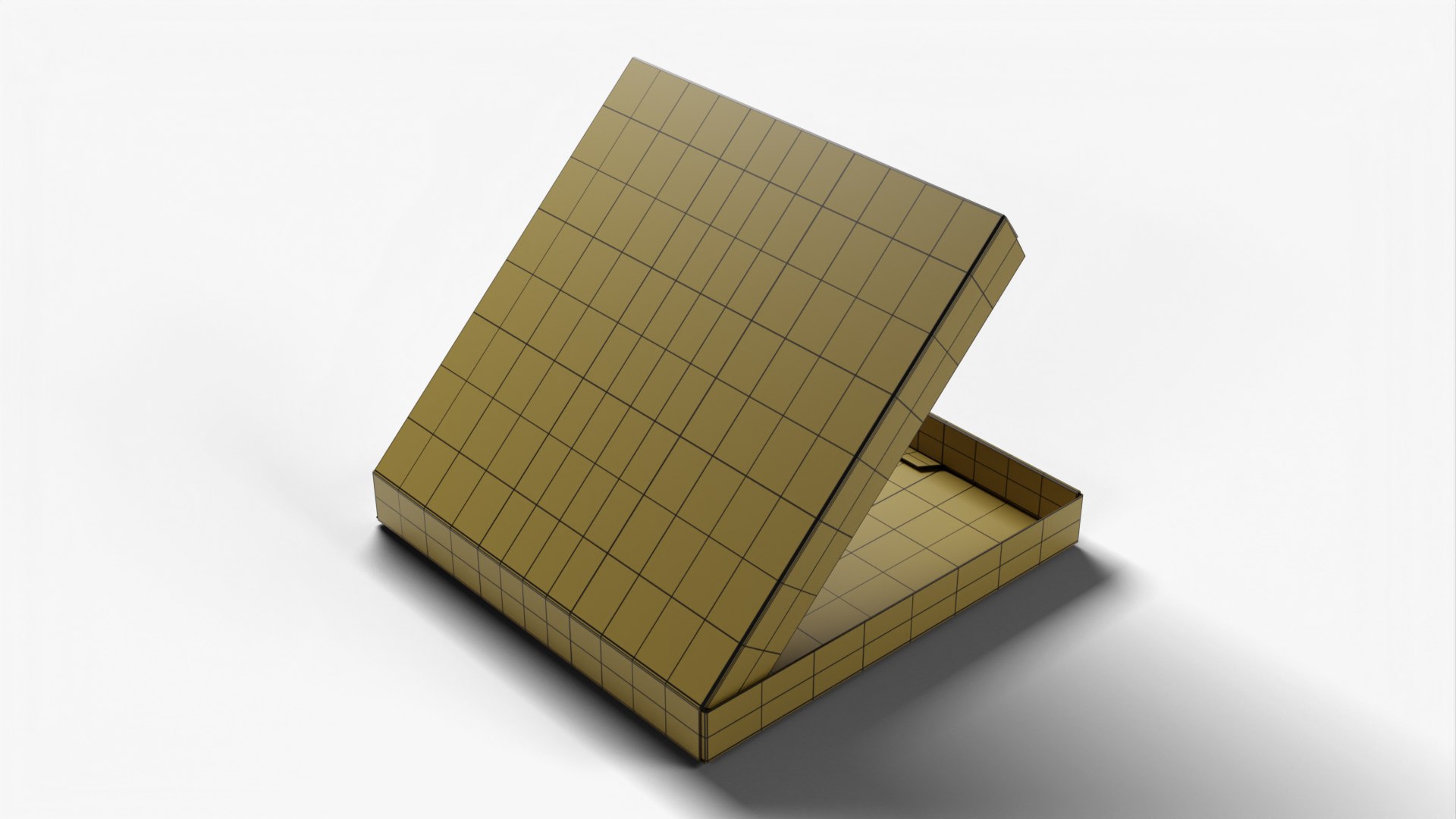 4-inch Kraft Paper Open Pizza Box model https://p.turbosquid.com/ts-thumb/Jw/edy5Z4/fa/wireframe_12/jpg/1662379954/1920x1080/fit_q87/bff7b87816b1f1000fc9e0bbc770f455d8df0dce/wireframe_12.jpg