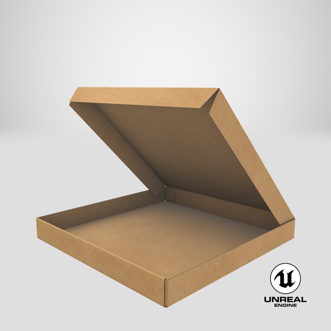 4-inch Kraft Paper Open Pizza Box model https://p.turbosquid.com/ts-thumb/Jw/edy5Z4/tu/stemcell_unreal_render/png/1665479032/1920x1080/fit_q87/9a19cf6af3ba844e8a99ce121c60860fd8304cac/stemcell_unreal_render.jpg
