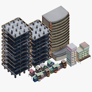 Low Poly Buildings and Houses Pack