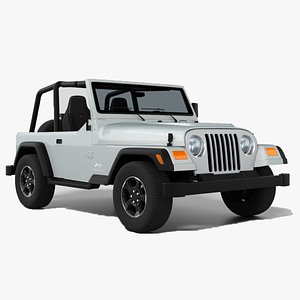 3D Jeep Wrangler TJ Off-Road SUV
