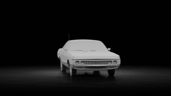 3D Dodge Polara Hardtop 1970 model