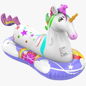 3D model Unicorn Ride On Pool Float