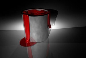 free paint bucket 3d model