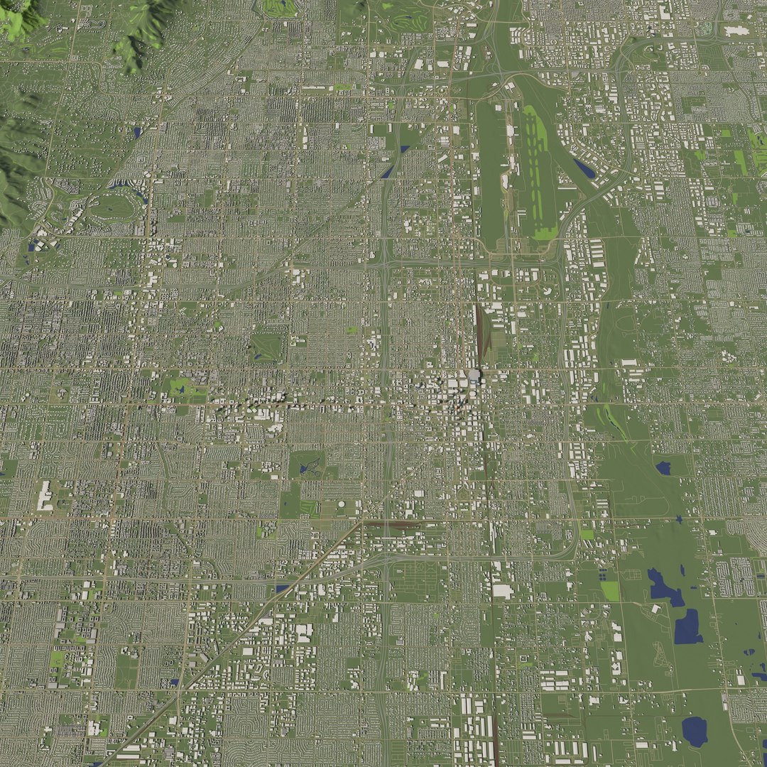 3D Model Phoenix Arizona USA - City And Urban - TurboSquid 2324222