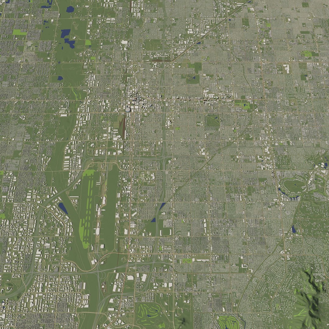 3D Model Phoenix Arizona USA - City And Urban - TurboSquid 2324222