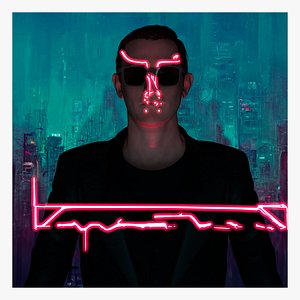 cyberpunk man 3D model