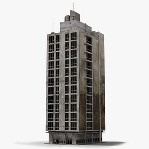 ruined building 3D model