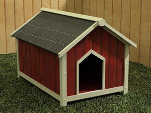 3d dog kennel model