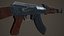Ak-47 LowPoly Game Ready