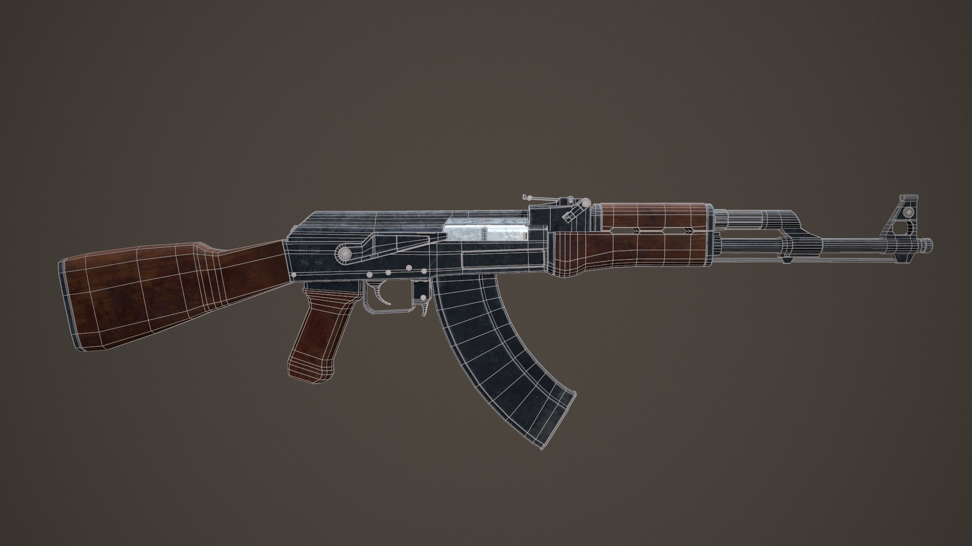 3D Ak-47 LowPoly Game Ready model https://p.turbosquid.com/ts-thumb/Jx/4Td6HS/iZ/wire02/png/1641156205/1920x1080/fit_q87/744899bd5173a6289e45d30701781ba7e5f8dc7a/wire02.jpg