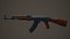 Ak-47 LowPoly Game Ready