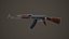 Ak-47 LowPoly Game Ready