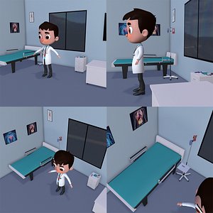 3D LowPolyDoctorCharacter