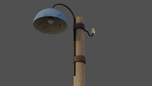 Wooden Ligh Pole